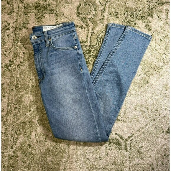 Rag & Bone Nina High Rise Skinny Jean Light Wash Size 25 - Picture 2 of 7